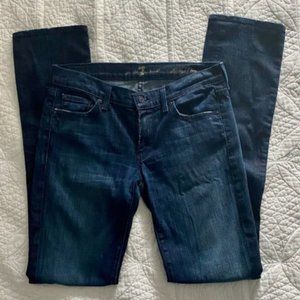 7 for all Mankind Dark Wash Straight Leg Jeans